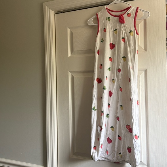 bubblepanda Other - Strawberry Print Bamboo Sleep Sack 0.5 tog